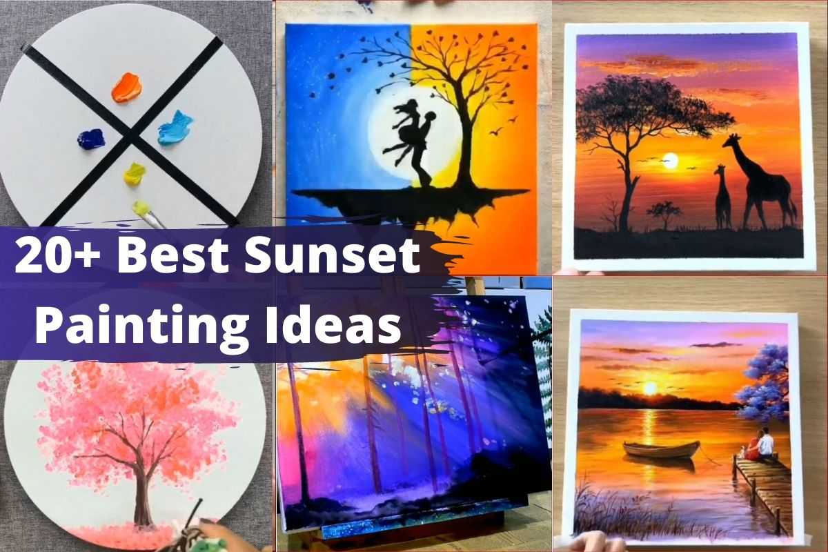 20+ Sunset Painting Ideas Step by Step Painting
