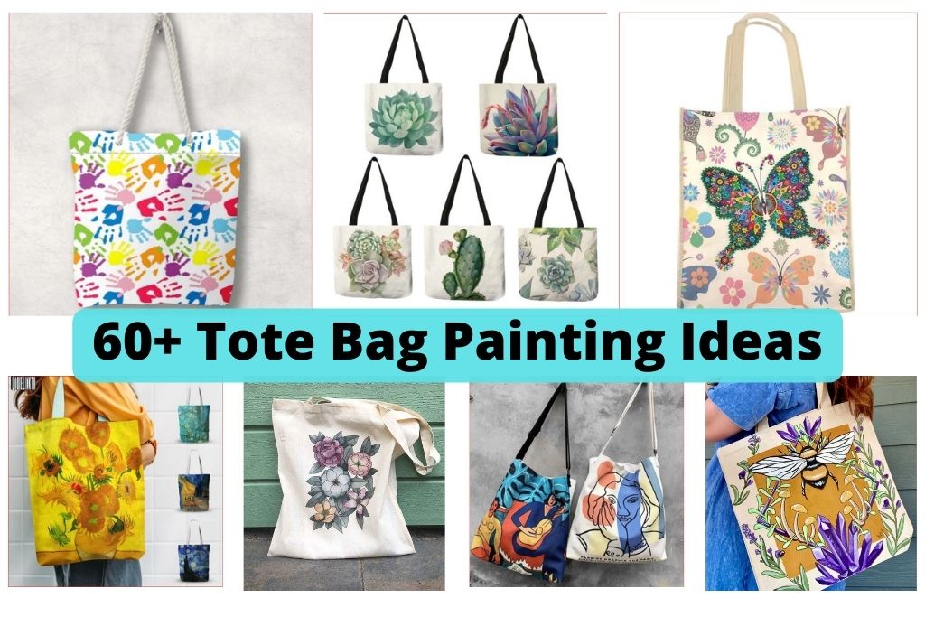 60+tote bag painting ideas
