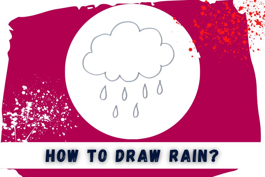 how to draw rain