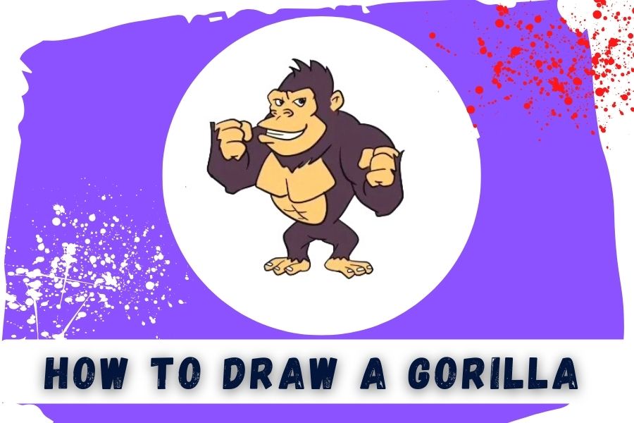 How To Draw A Cartoon Gorilla