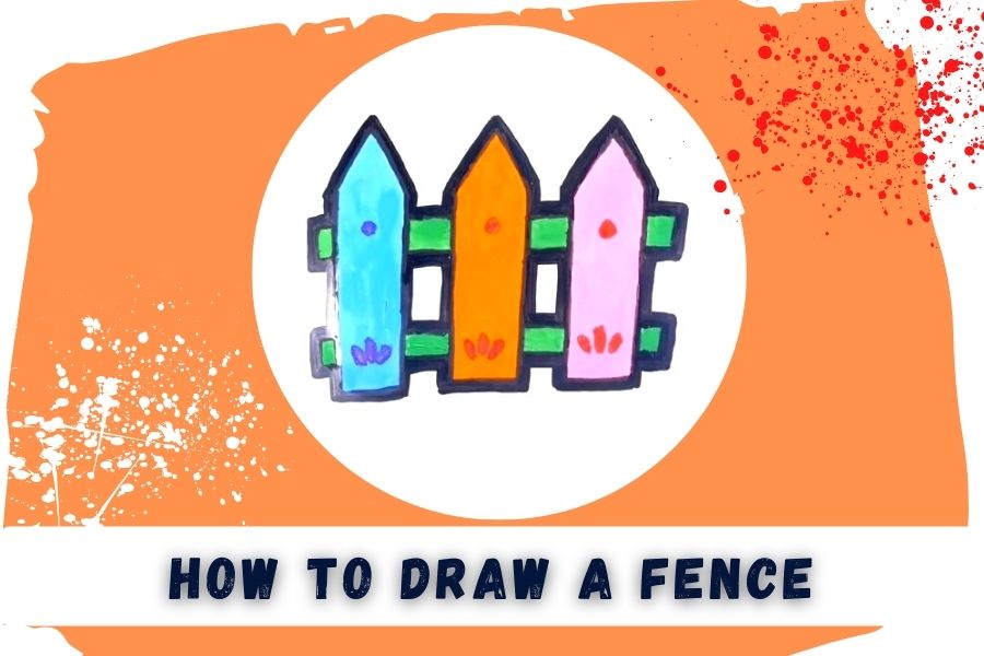 how to draw a fence