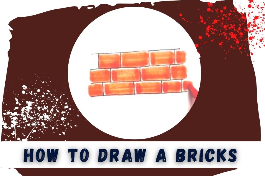 how to draw bricks