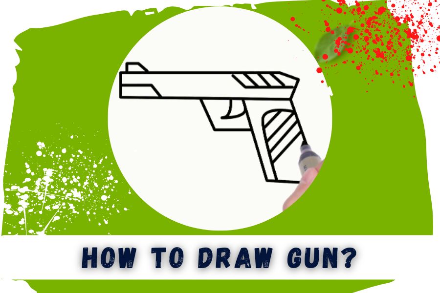 How To Draw A Gun Simple 10 Steps Guide