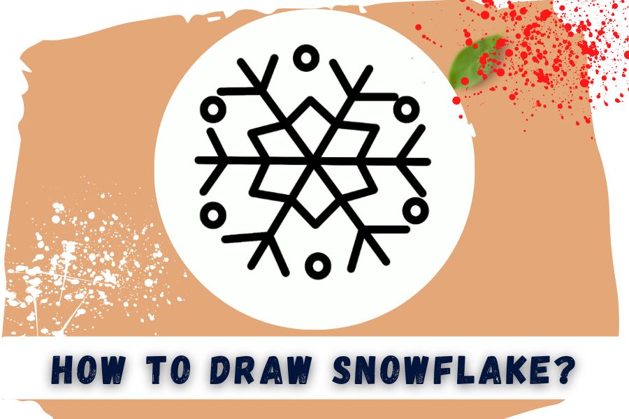 How To Draw Snowflake Drawing Simple And Easy Tutorial