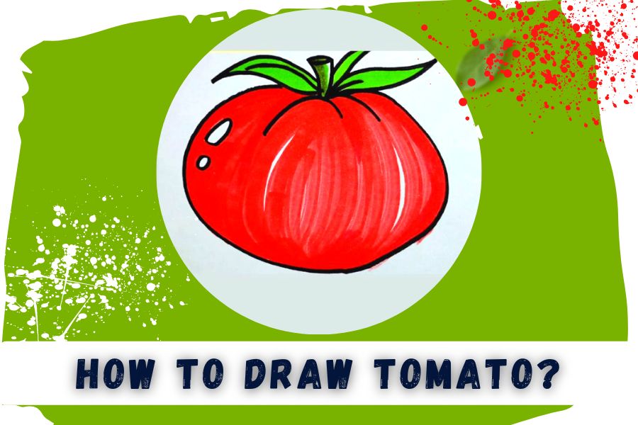 How To Draw Tomato Drawing