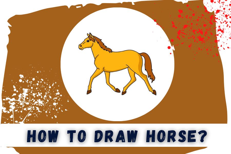 how to draw horse for kids