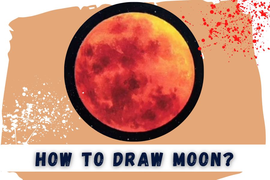 how to draw moon