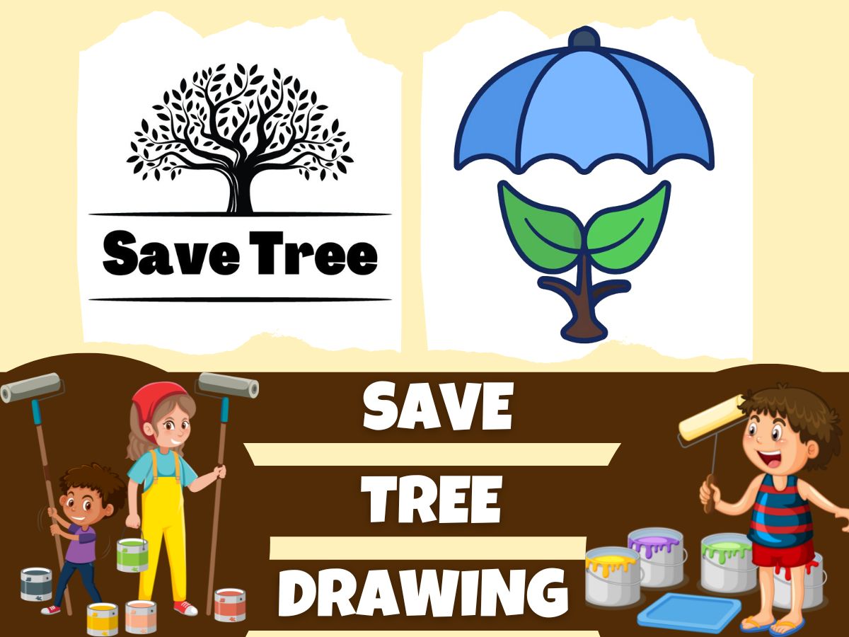 SAVE TREE DRAWING BY VIRAL PAINTING