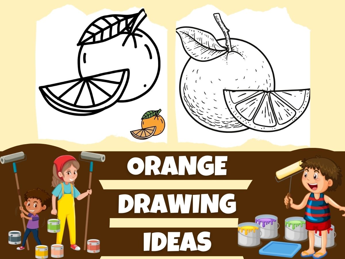 Simple And Easy Orange Drawing Ideas
