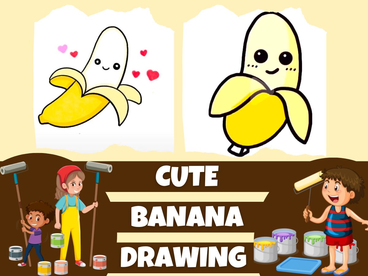 cute banana drawing ideas 2022