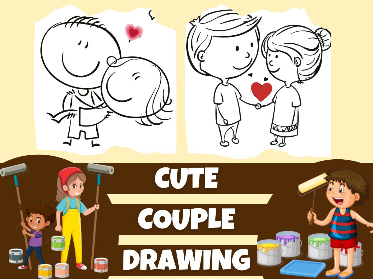 cute couple easy to make drawing ideas (6)
