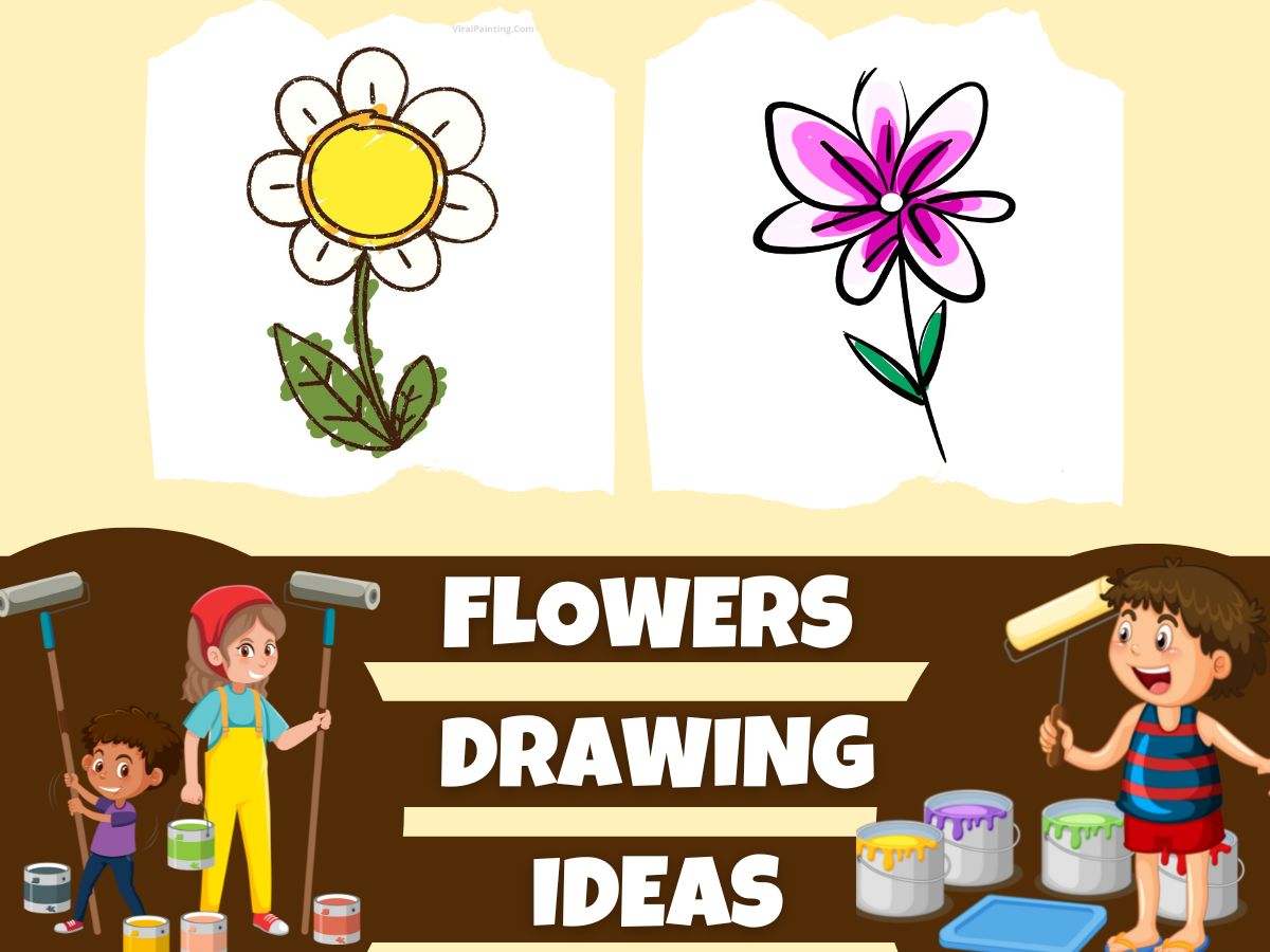 100+ flowers drawing ideas by viral painting