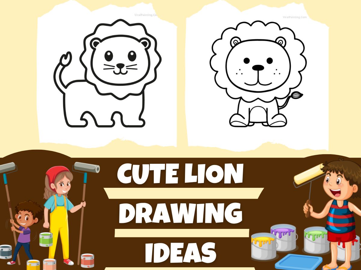 100+ lion drawing ideas by viral painting