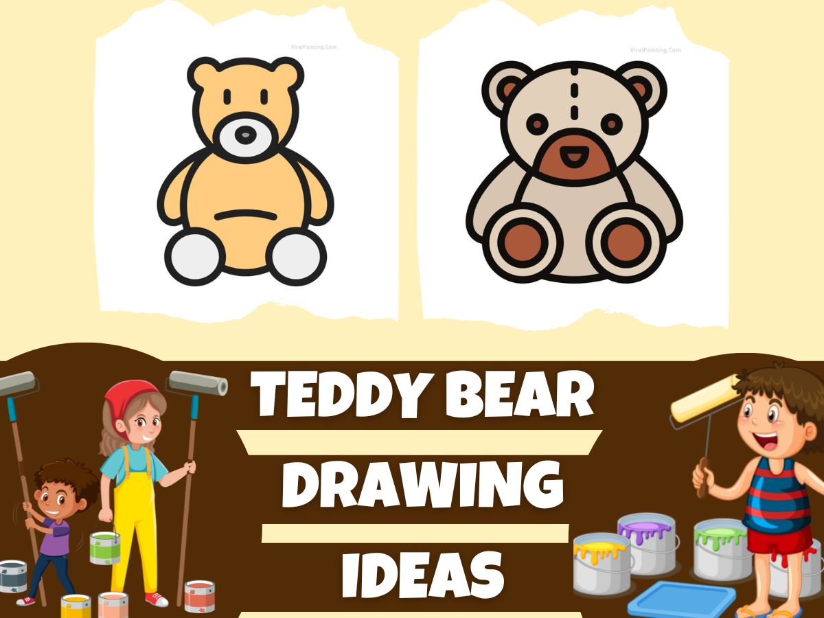 100+ teddy bear drawing ideas for all aged artist by viral painting