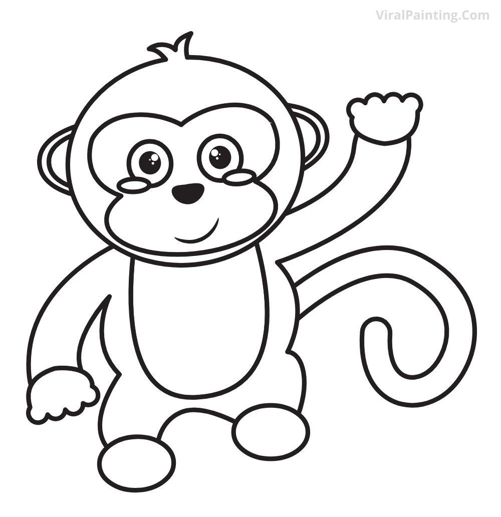 2023 new monkey drawing ideas 