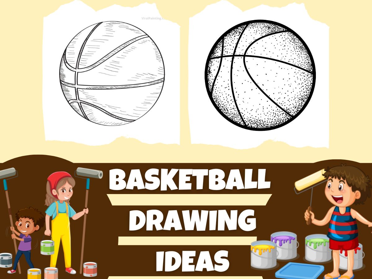 30+ Basketball drawing ideas by viral painting