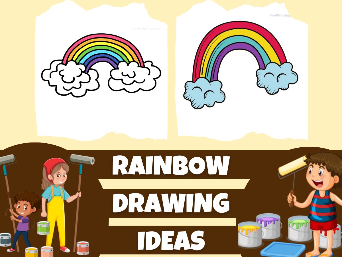 30+ Rainbow Drawing Ideas by Viral Painting