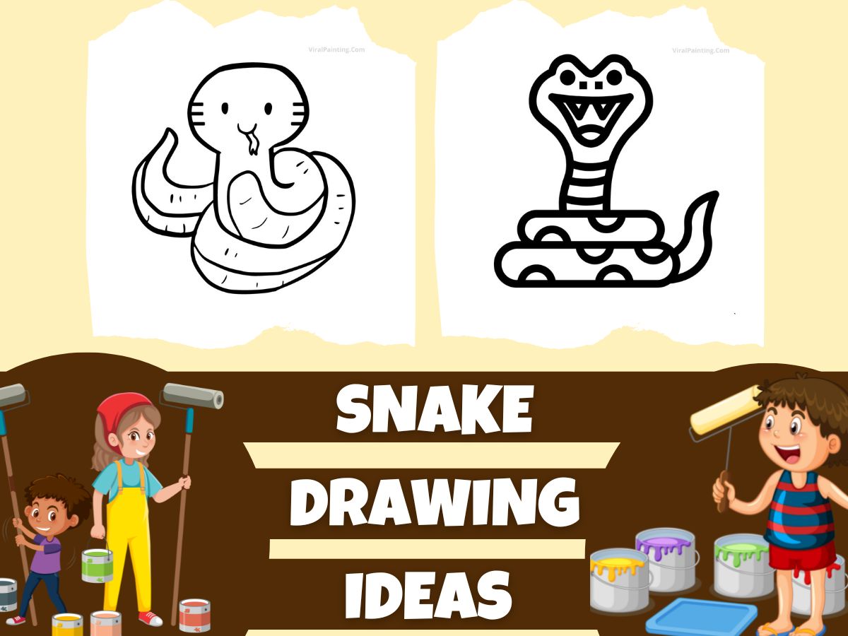 30+ Snake drawing ideas 2023 by viral painting