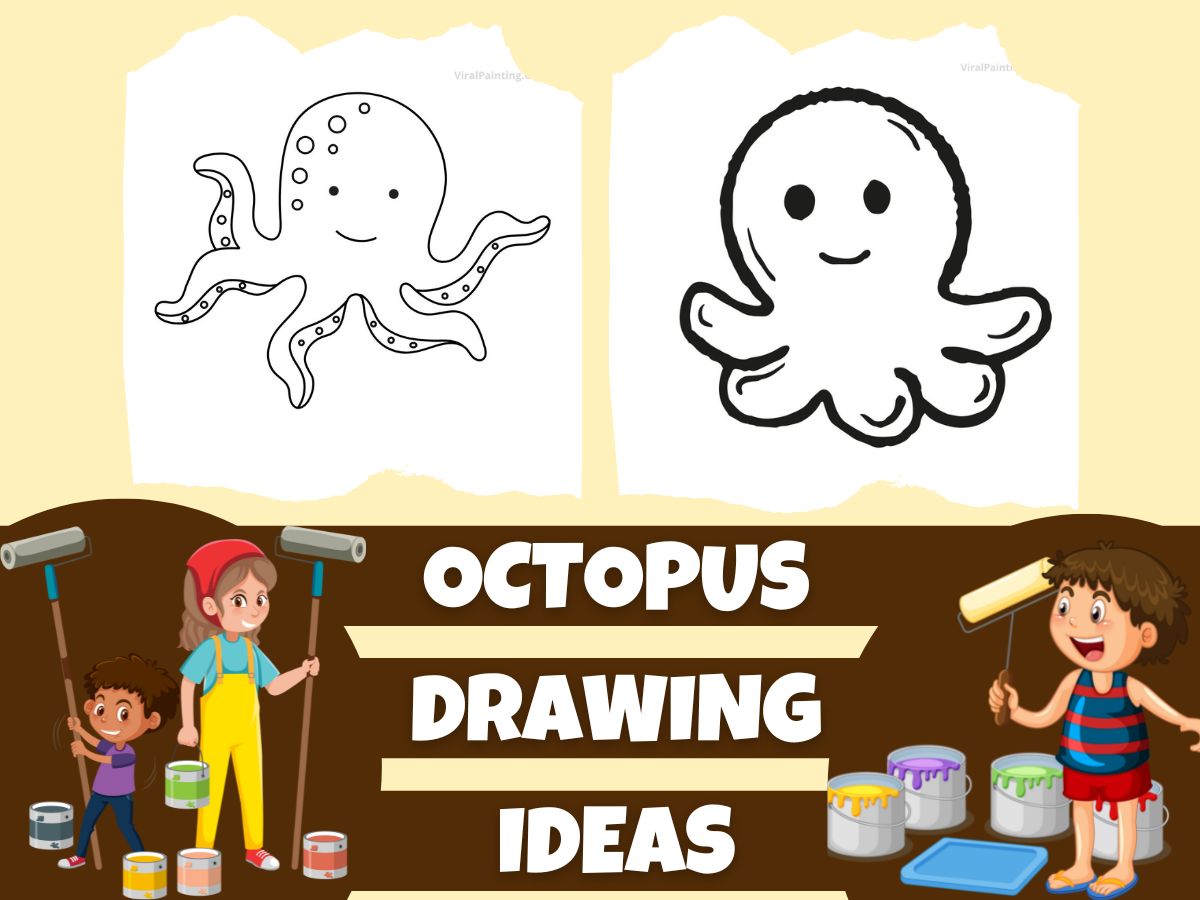 30+ octopus drawing ideas by viral painting