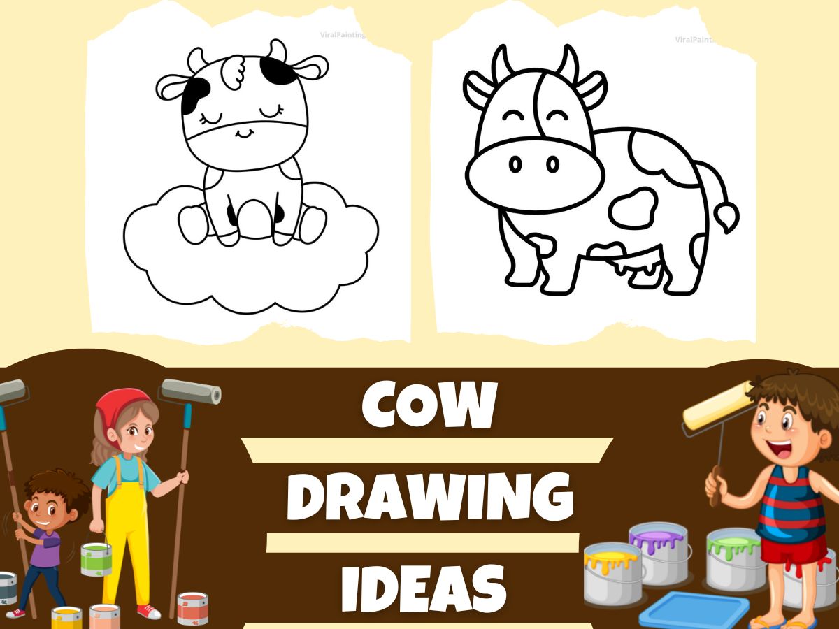 50+ Cute Cow Drawing Ideas 2023 by viral painting