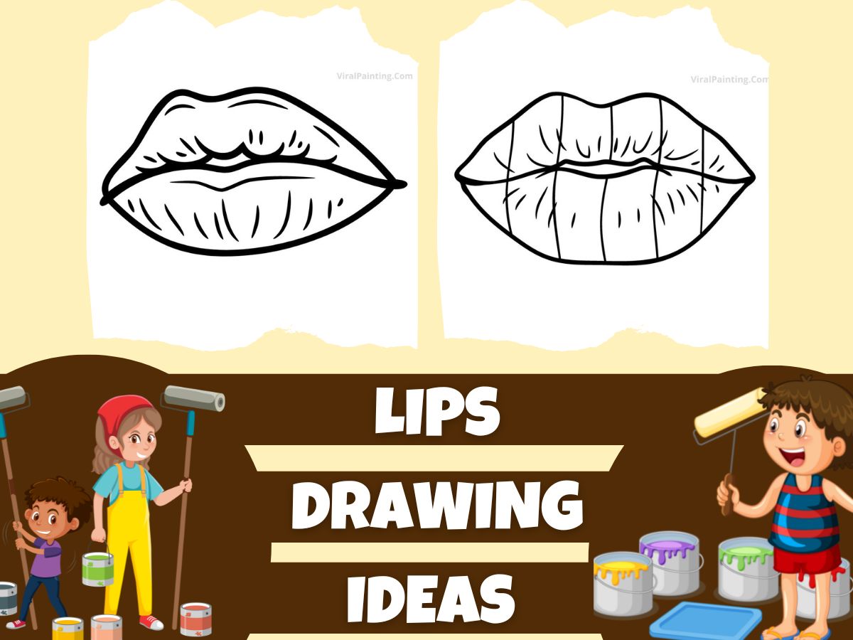 50+ lips drawing ideas by viral painting