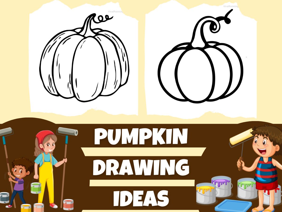 50+ pumpkin drawing ideas by viral painting