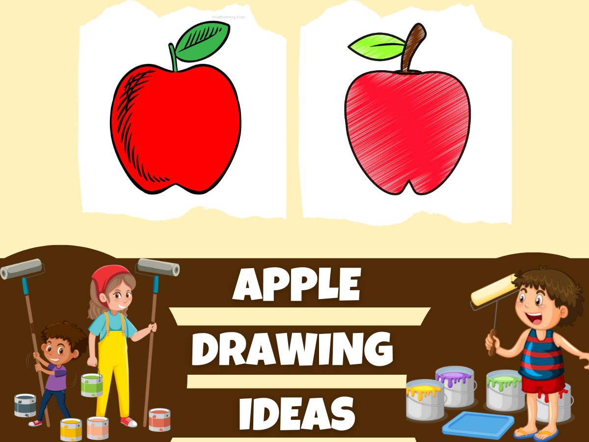 75+ Apple Drawing Ideas 2022