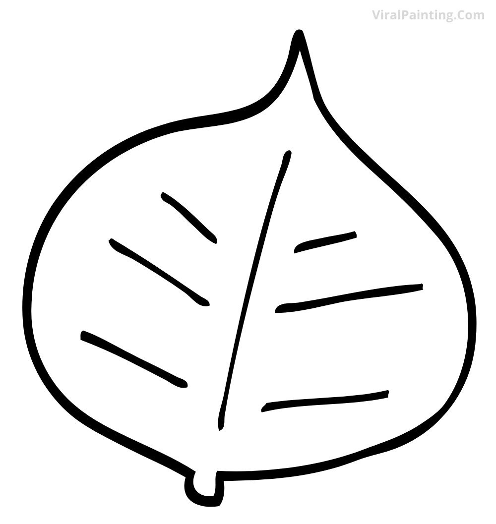 Leaf drawing ideas 2023 by viralpainting.com 2023