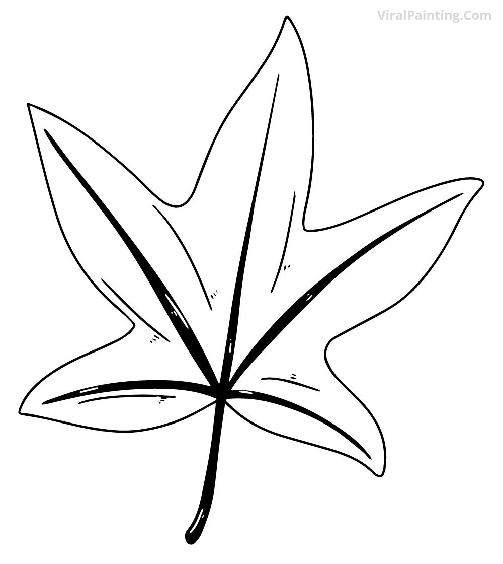 Leaf drawing ideas 2023 by viral painting.com
