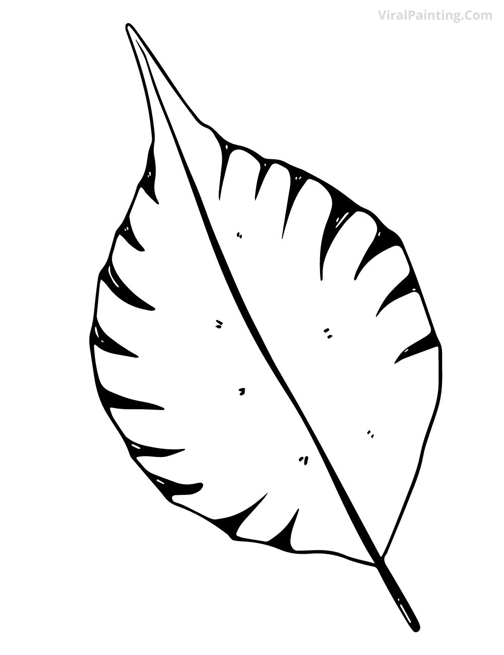 10+ leaf drawing 