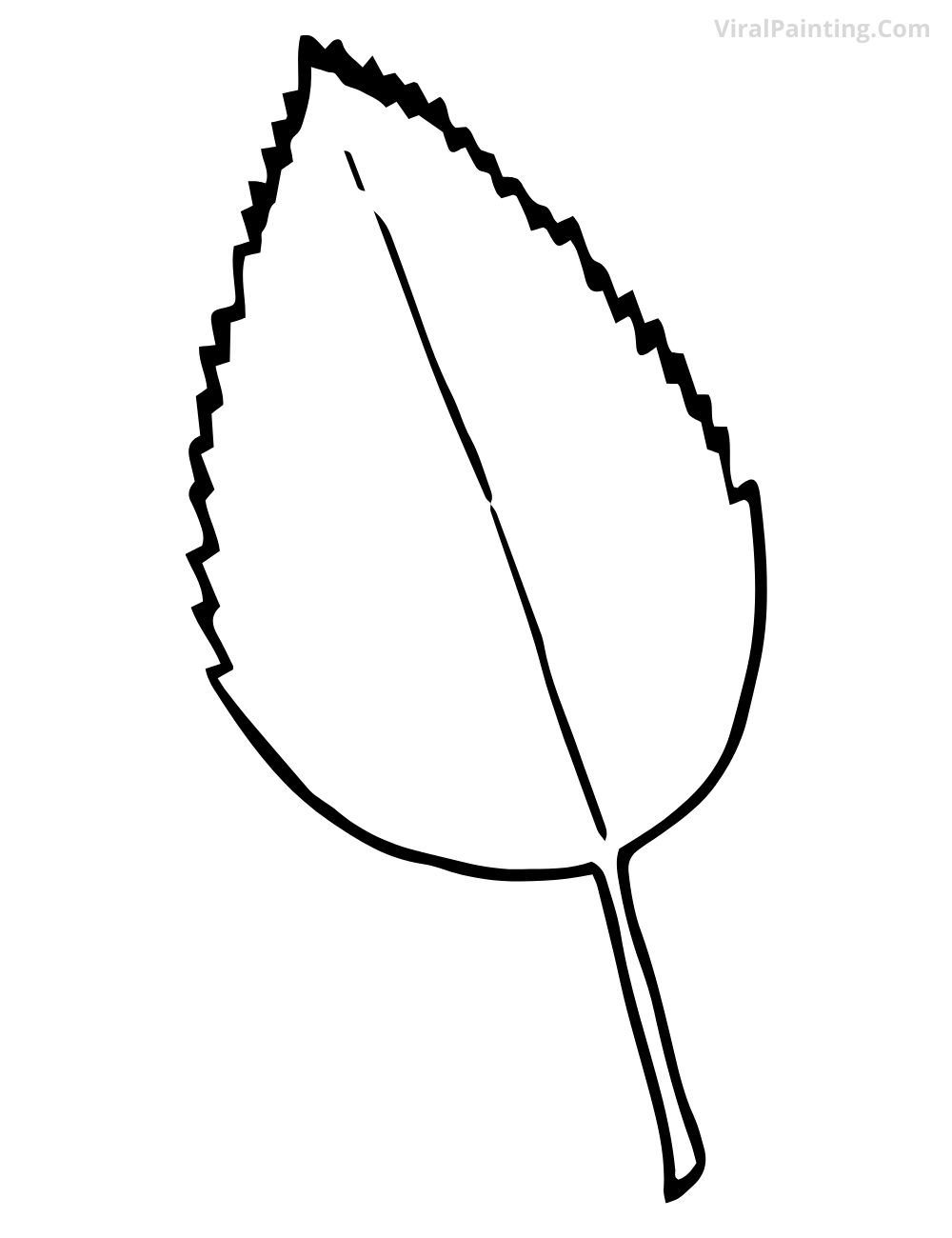 Simple to make Leaf drawing ideasby viralpainting.com