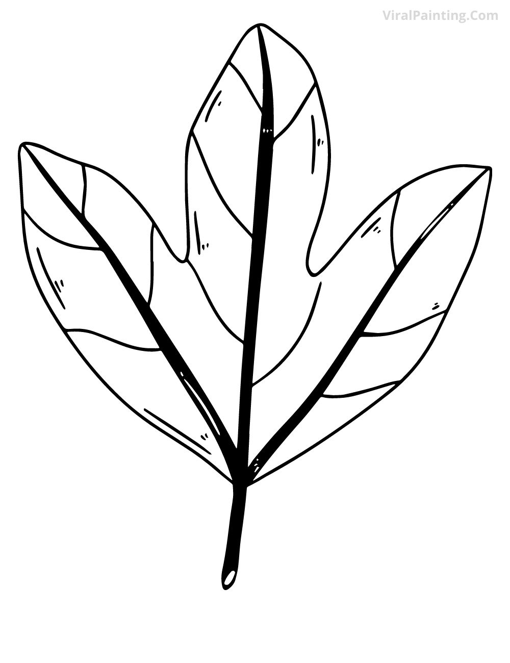 2023 By viralpainting.com Leaf drawing ideas 