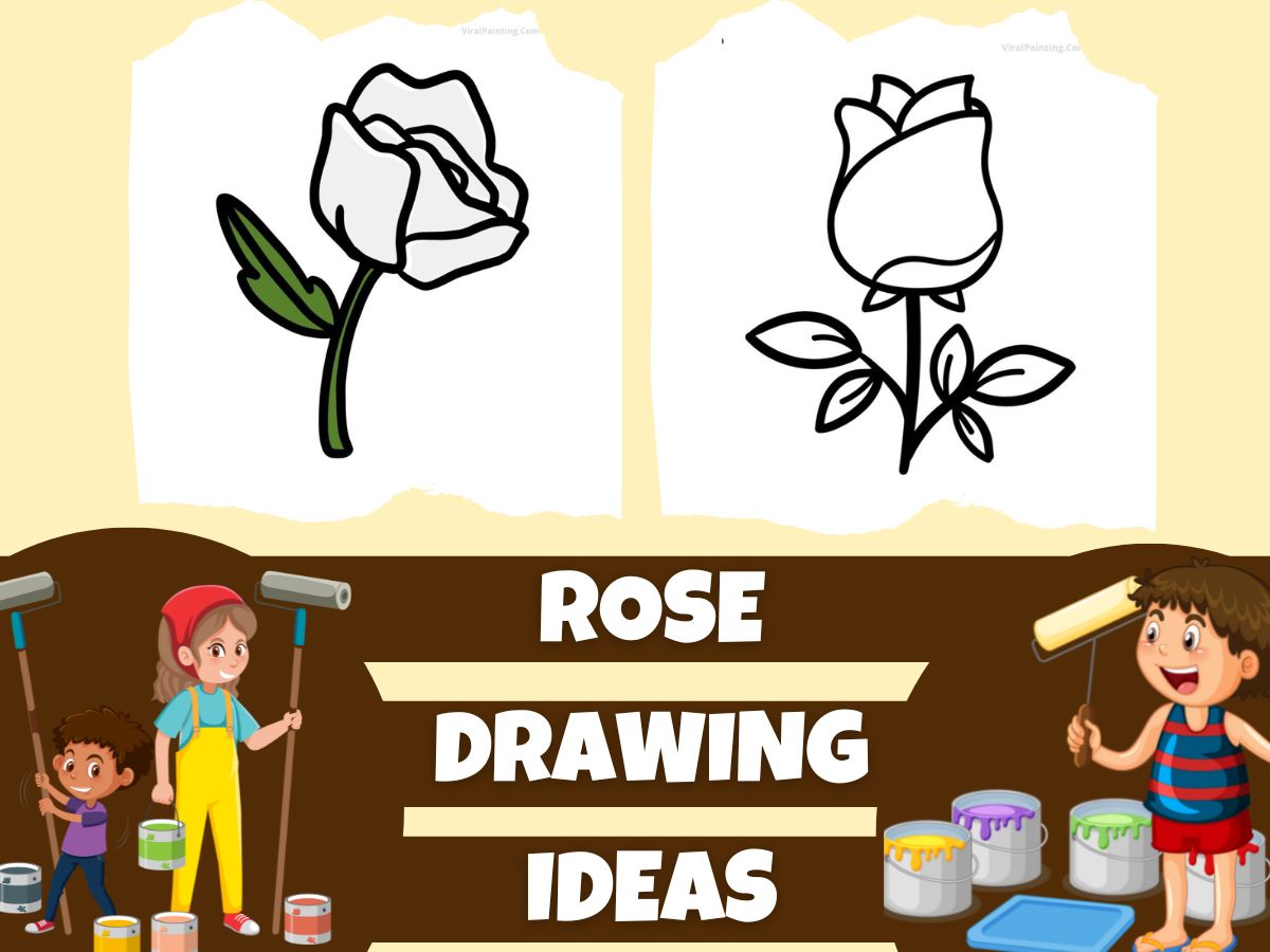 Simple and Easy Rose Drawing Ideas For Kids To Adults Artists