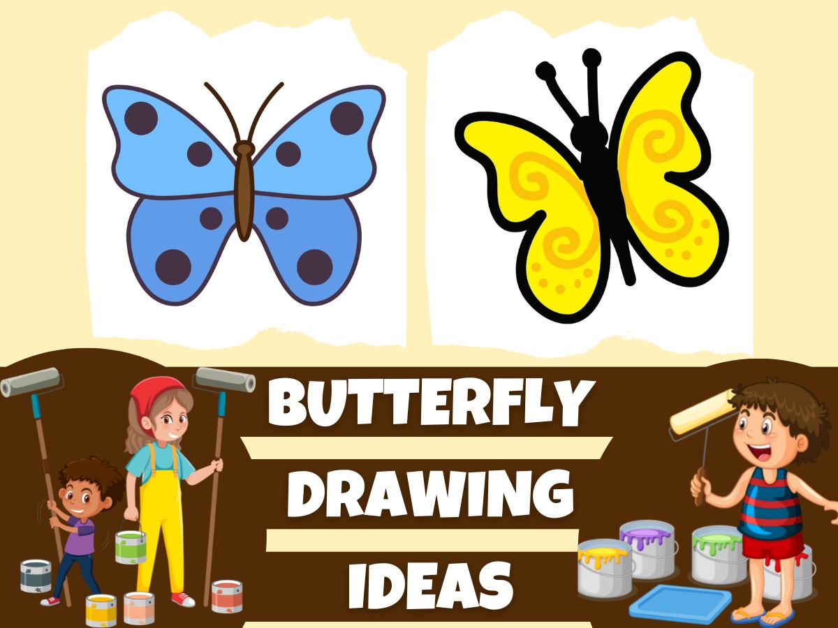 butterfly drawing ideas for all aged artist by viral painting