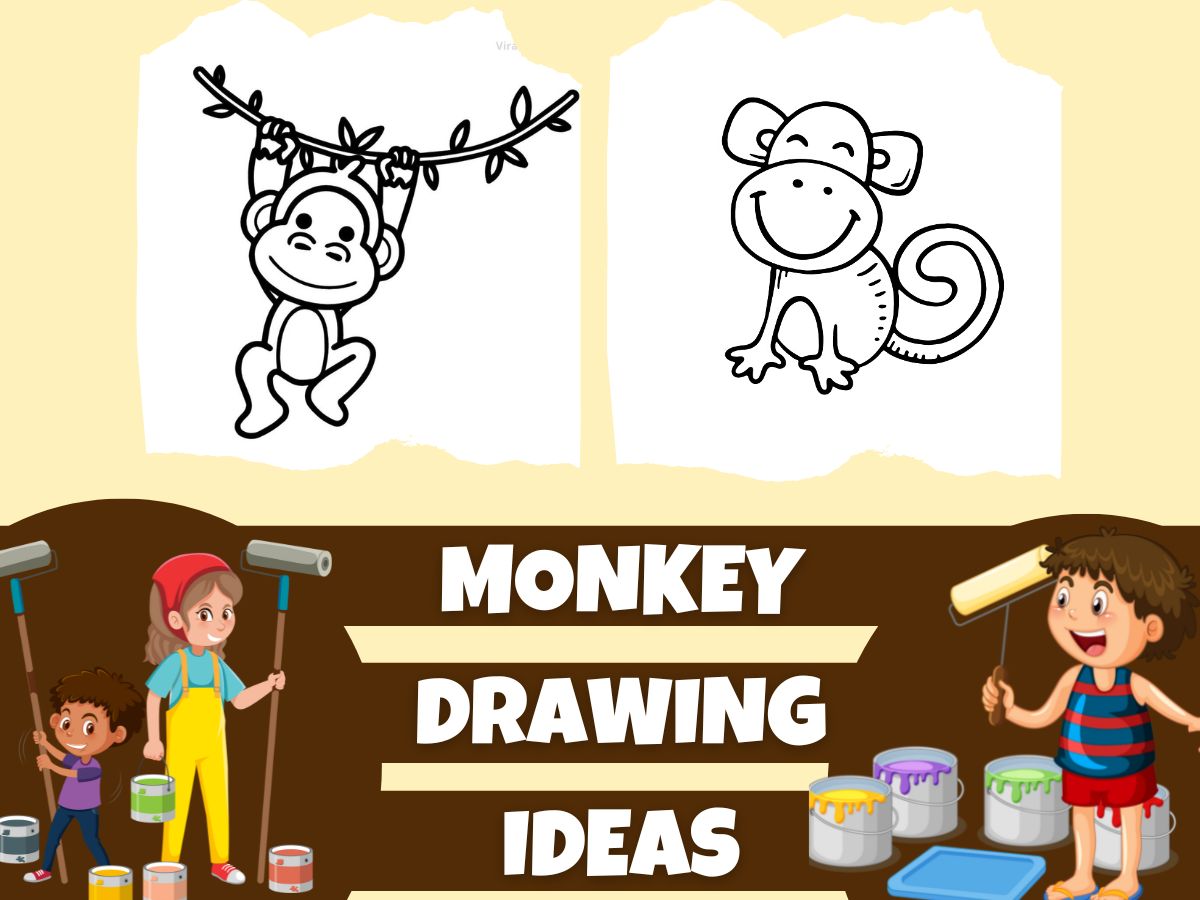 monkey drawing ideas 2022 by viral painting