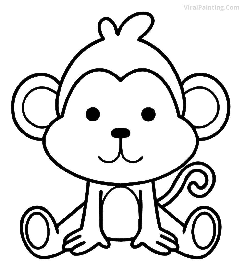 monkey drawing ideas 2023 10+ by viral painting
