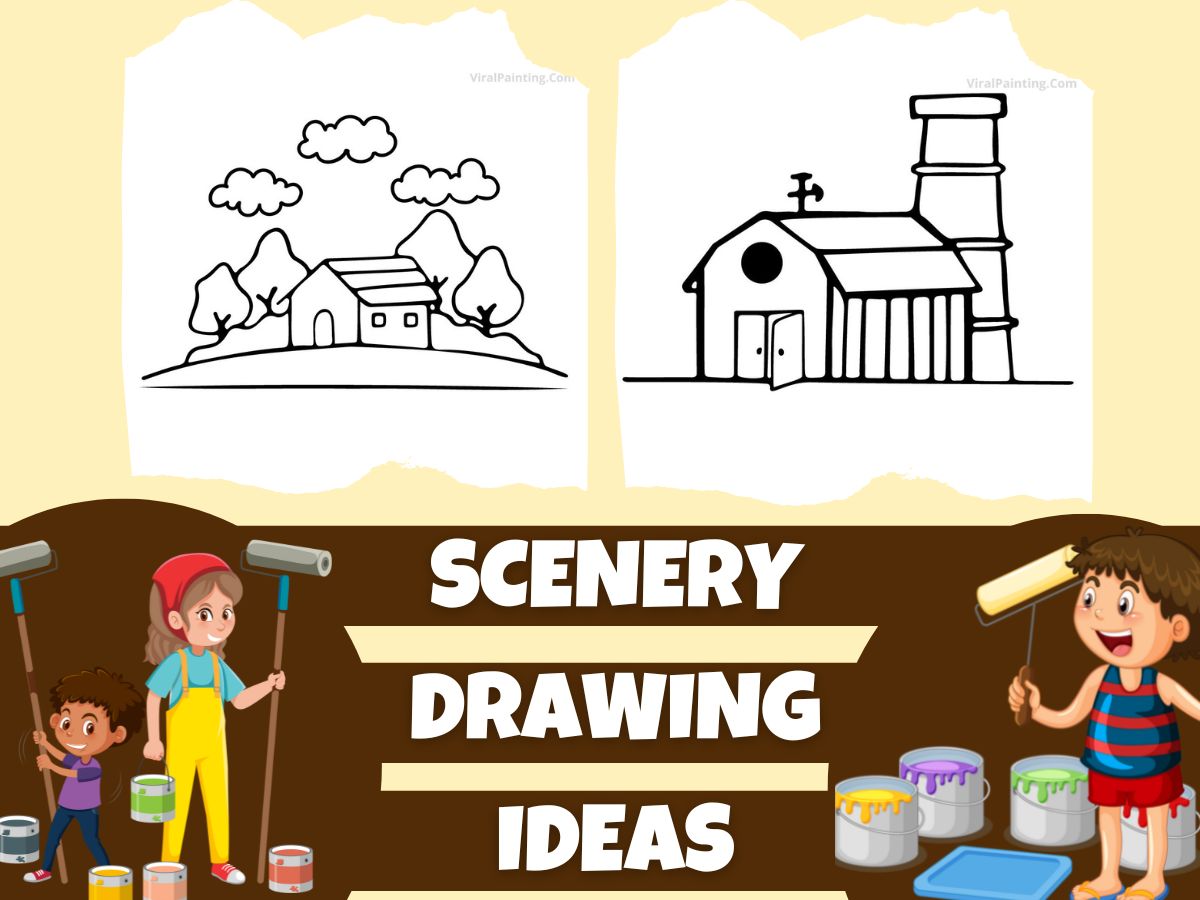 scenery drawing ideas by viral painting