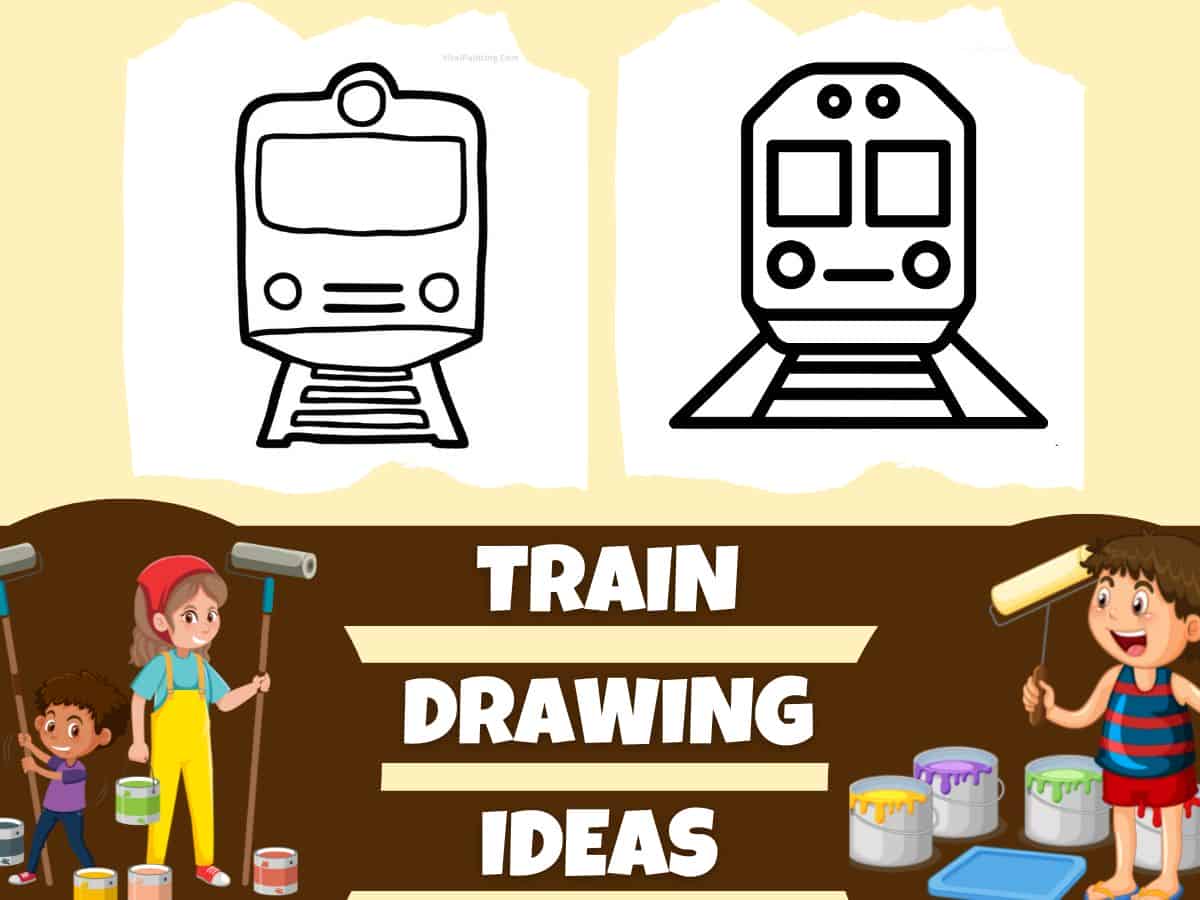 45+ Simple And Easy Train Drawings For Kids To Adults Artist