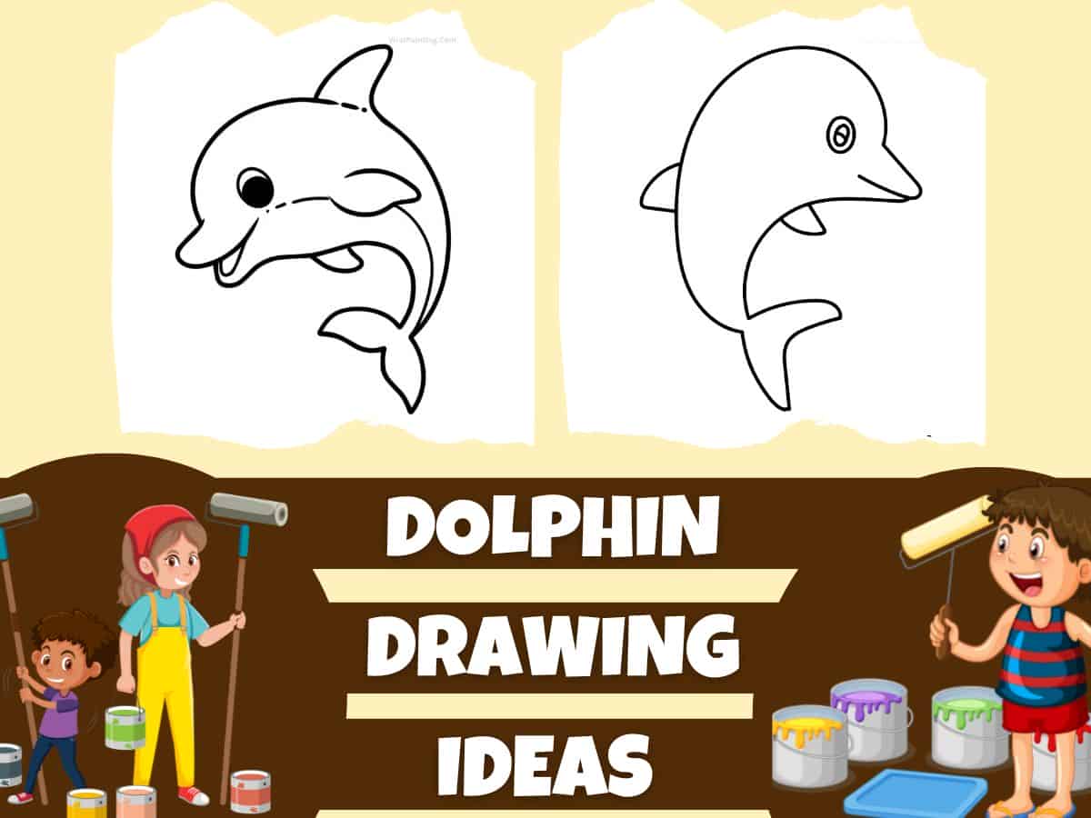 60+ Simple And Easy Dolphin Drawing Ideas In 2023