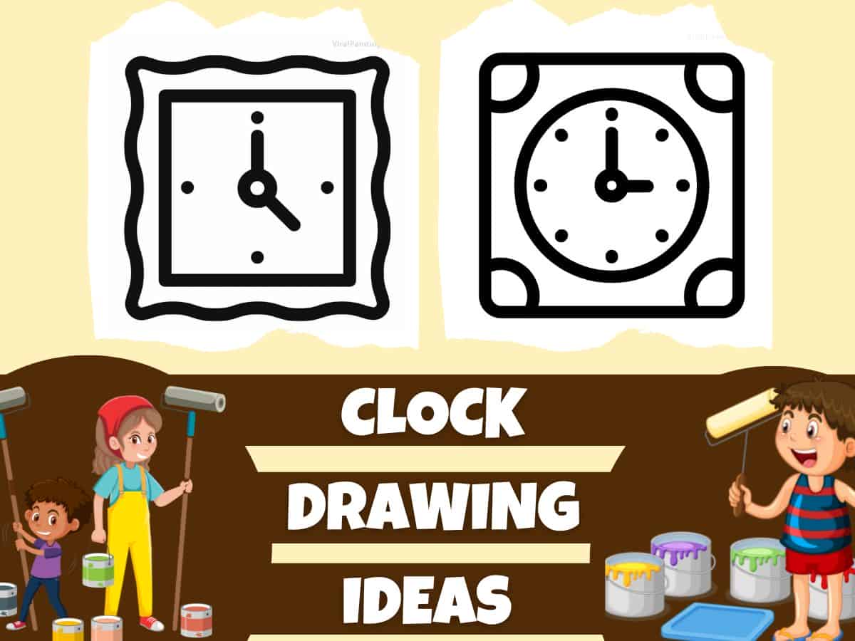 70+ Simple and Easy Clock Drawing Ideas For All Aged Artists (Kids, Adults, and Expert)