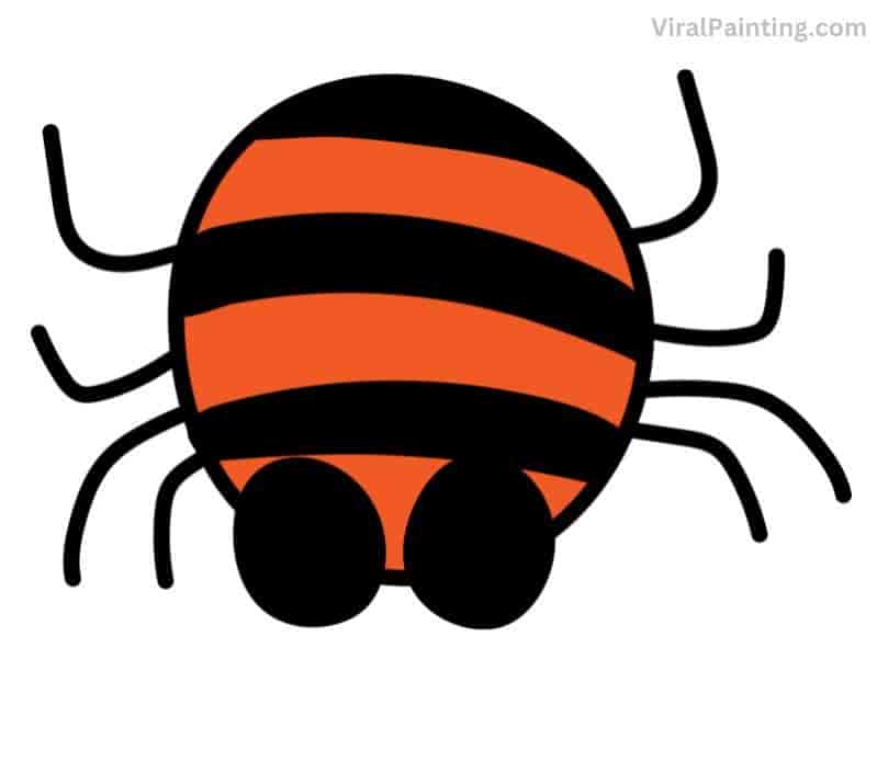 halloween spider drawing by viral painting on 2022 festival (4)